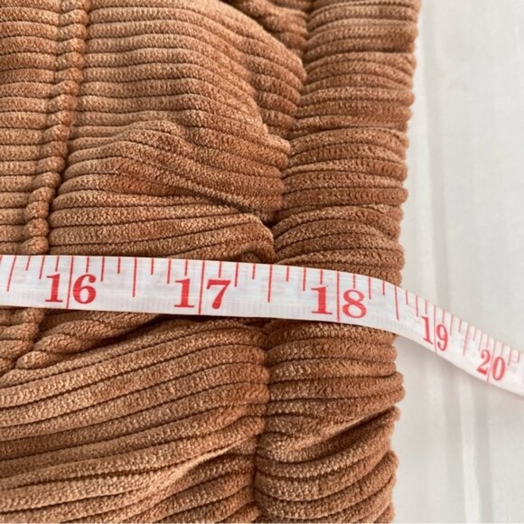 Love Tree Jacket Women Sz Small Cropped Brown Corduroy Sherpa Lining Winter Coat - Picture 6 of 10